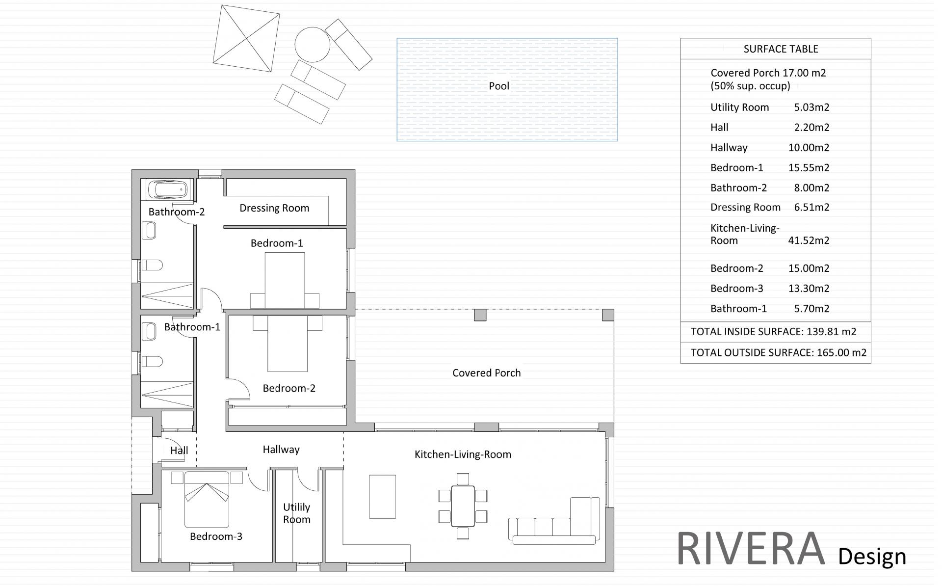 3 Schlafzimmer Villa In Canada del Trigo - Neubau in Medvilla Spanje