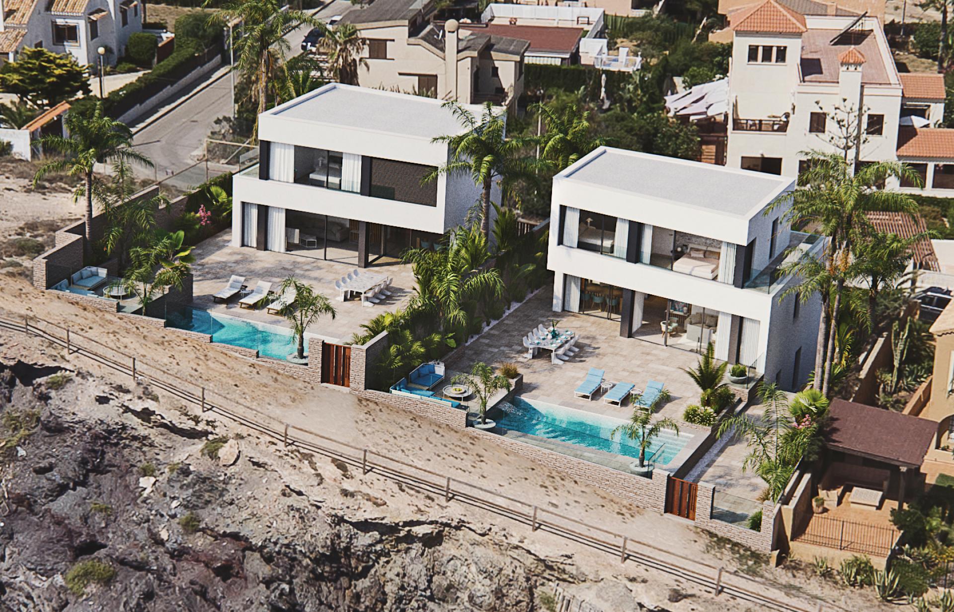 Einzigartige freistehende Villen Cabo de Palos, Costa Calida in Medvilla Spanje