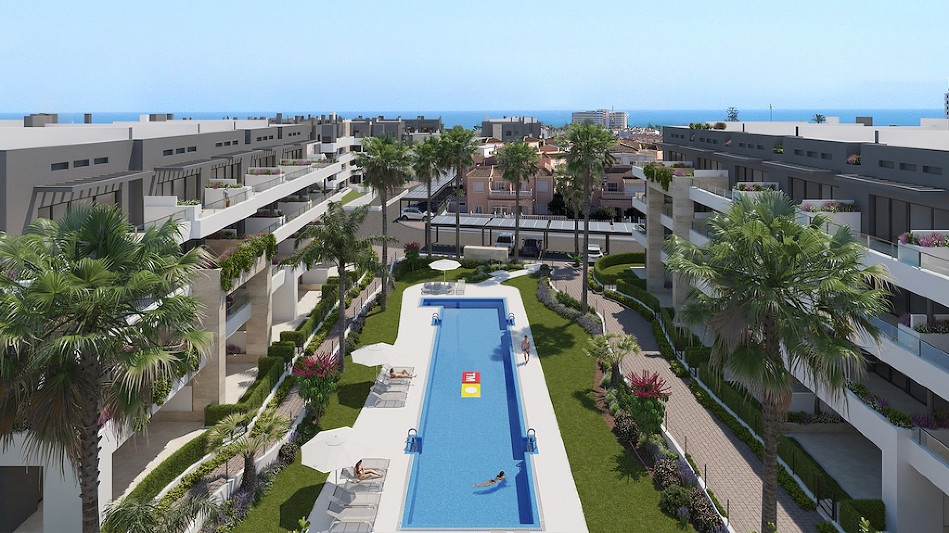 Apartments 500 m vom Strand entfernt in Playa Flamenca, Orihuela in Medvilla Spanje