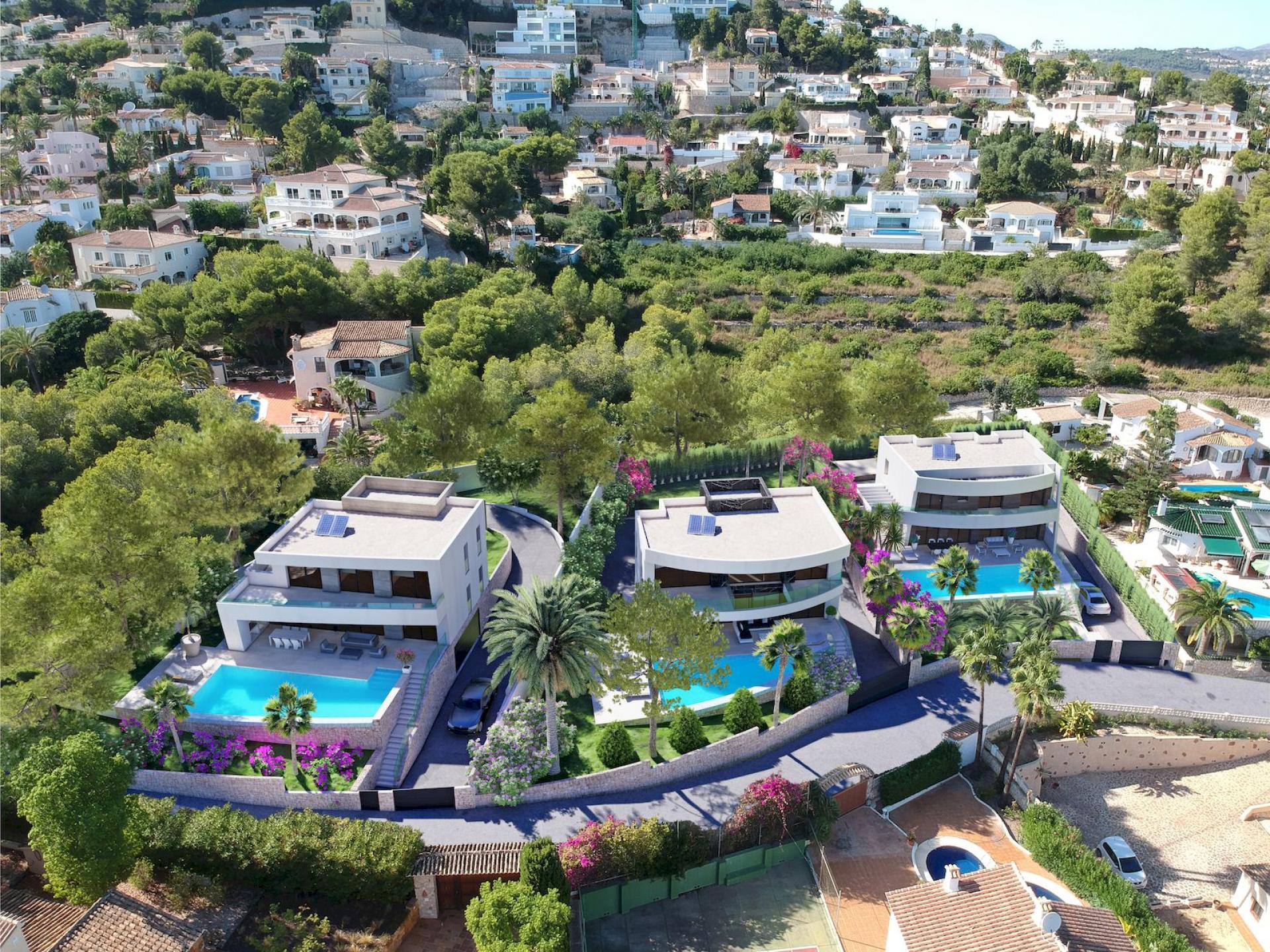 Luxusvilla mit Meerblick in Moraira in Medvilla Spanje