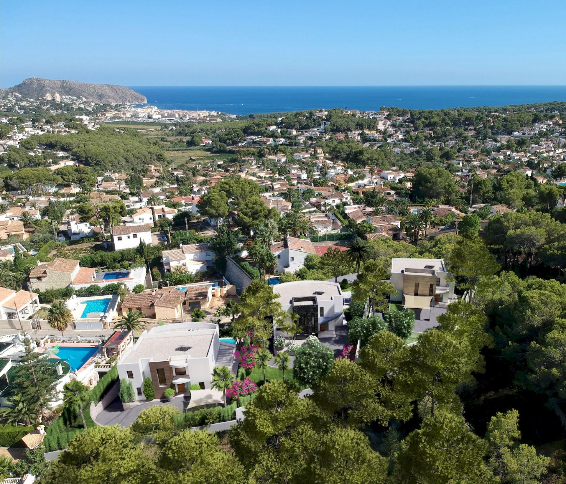 Luxusvilla mit Meerblick in Moraira in Medvilla Spanje