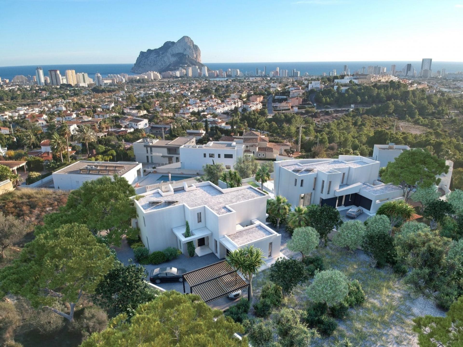 Projekt für eine wunderschöne Villa mit Panoramablick auf das Meer in Medvilla Spanje