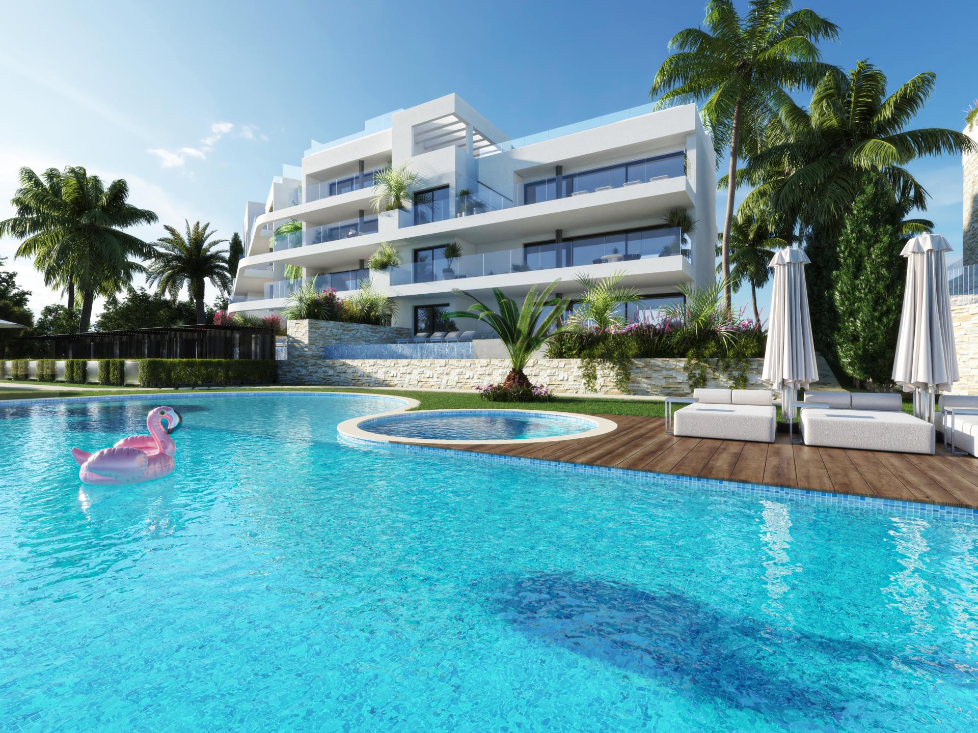 Stilvolle Penthouse-Suiten mit privatem Pool am Golfplatz Las Colinas in Medvilla Spanje