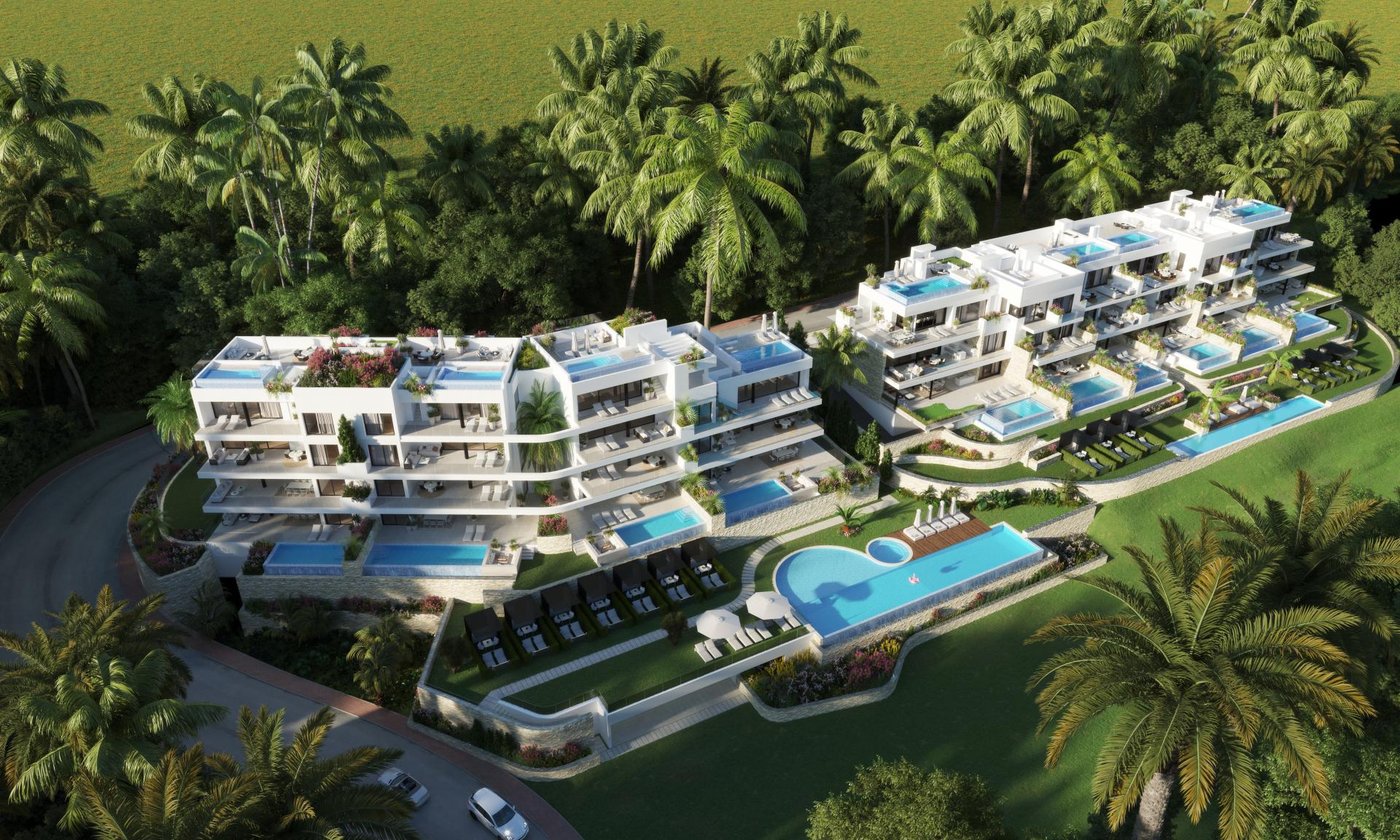 Stilvolle Penthouse-Suiten mit privatem Pool am Golfplatz Las Colinas in Medvilla Spanje