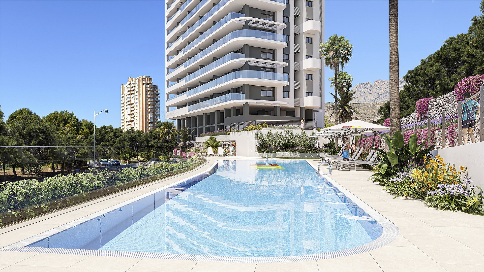 2 !bedroom Apartment mit Terrasse ! EN Benidorm in Medvilla Spanje