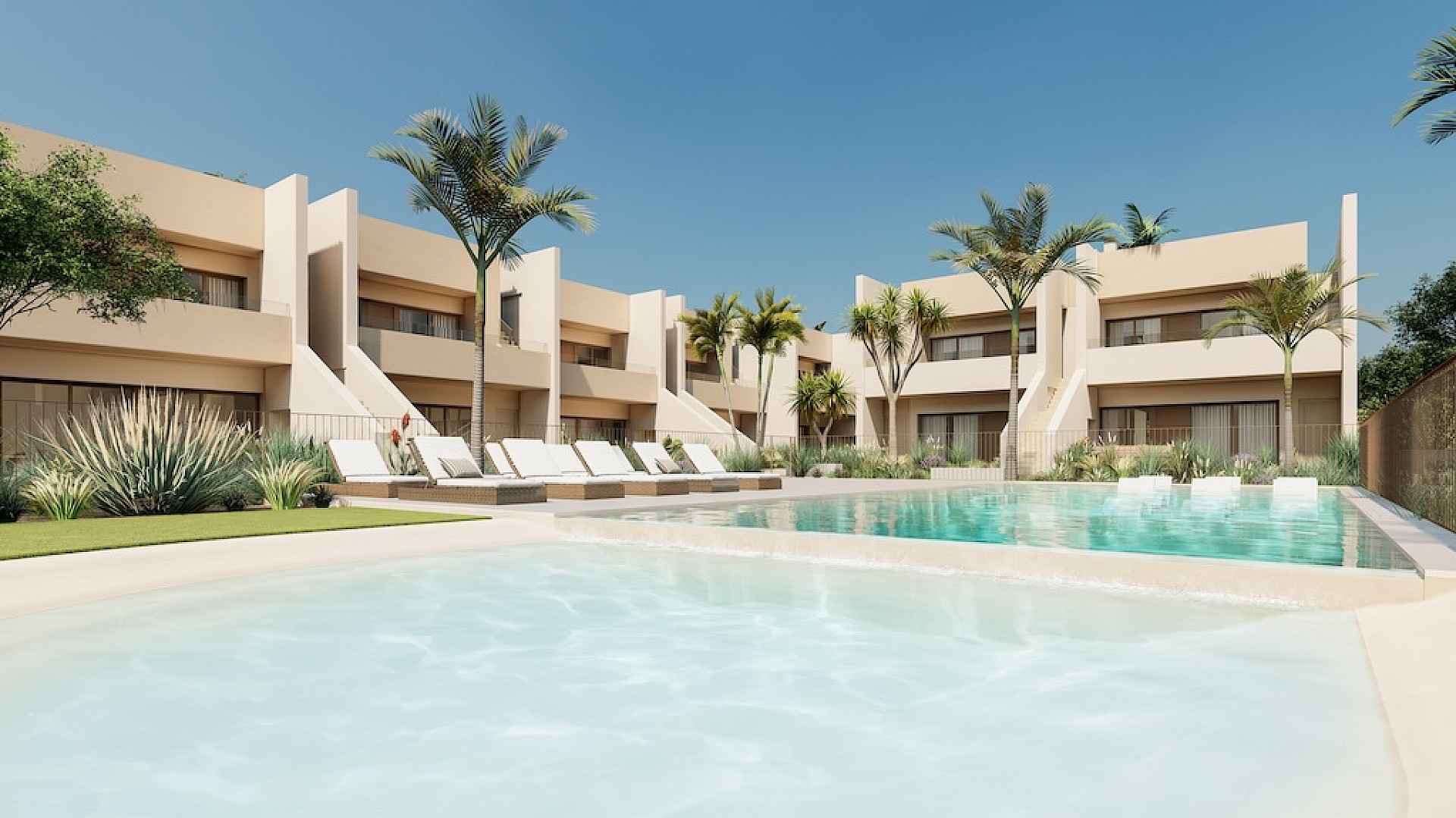 3 Schlafzimmer Wohnung mit Garten In Roda Golf - Neubau in Medvilla Spanje