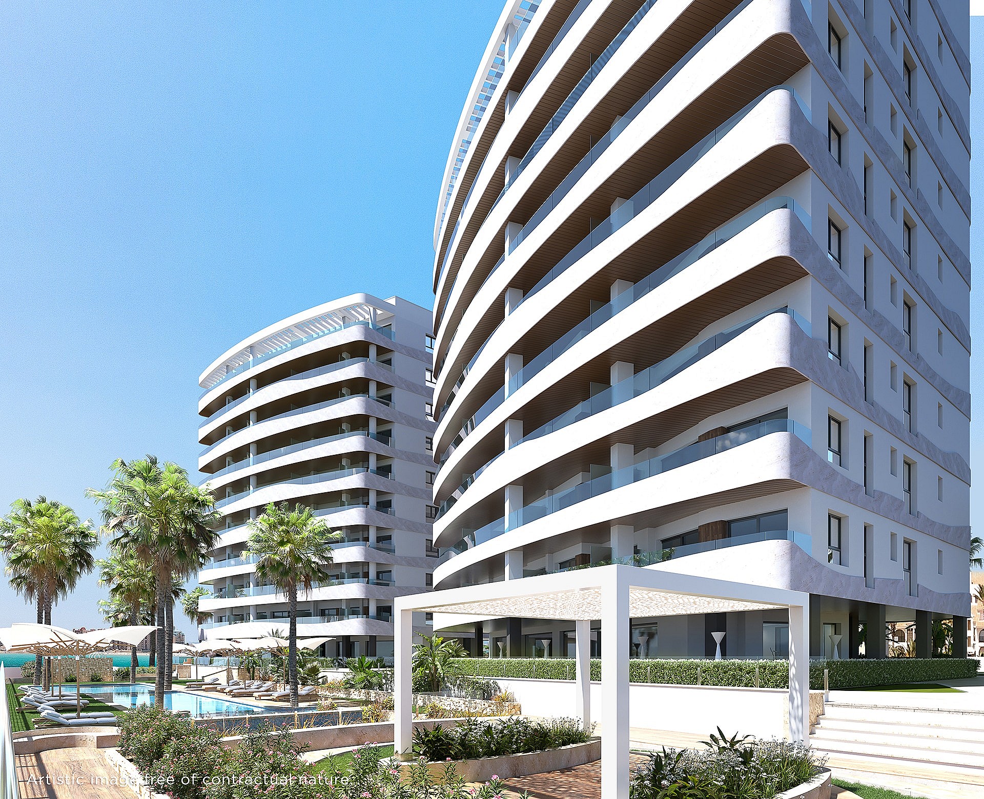 1 Schlafzimmer Apartment mit Terrasse In La Manga Del Mar Menor - Neubau in Medvilla Spanje