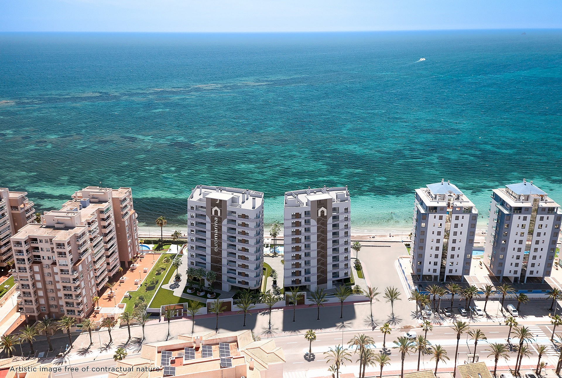 2 Schlafzimmer Apartment mit Terrasse In La Manga Del Mar Menor - Neubau in Medvilla Spanje