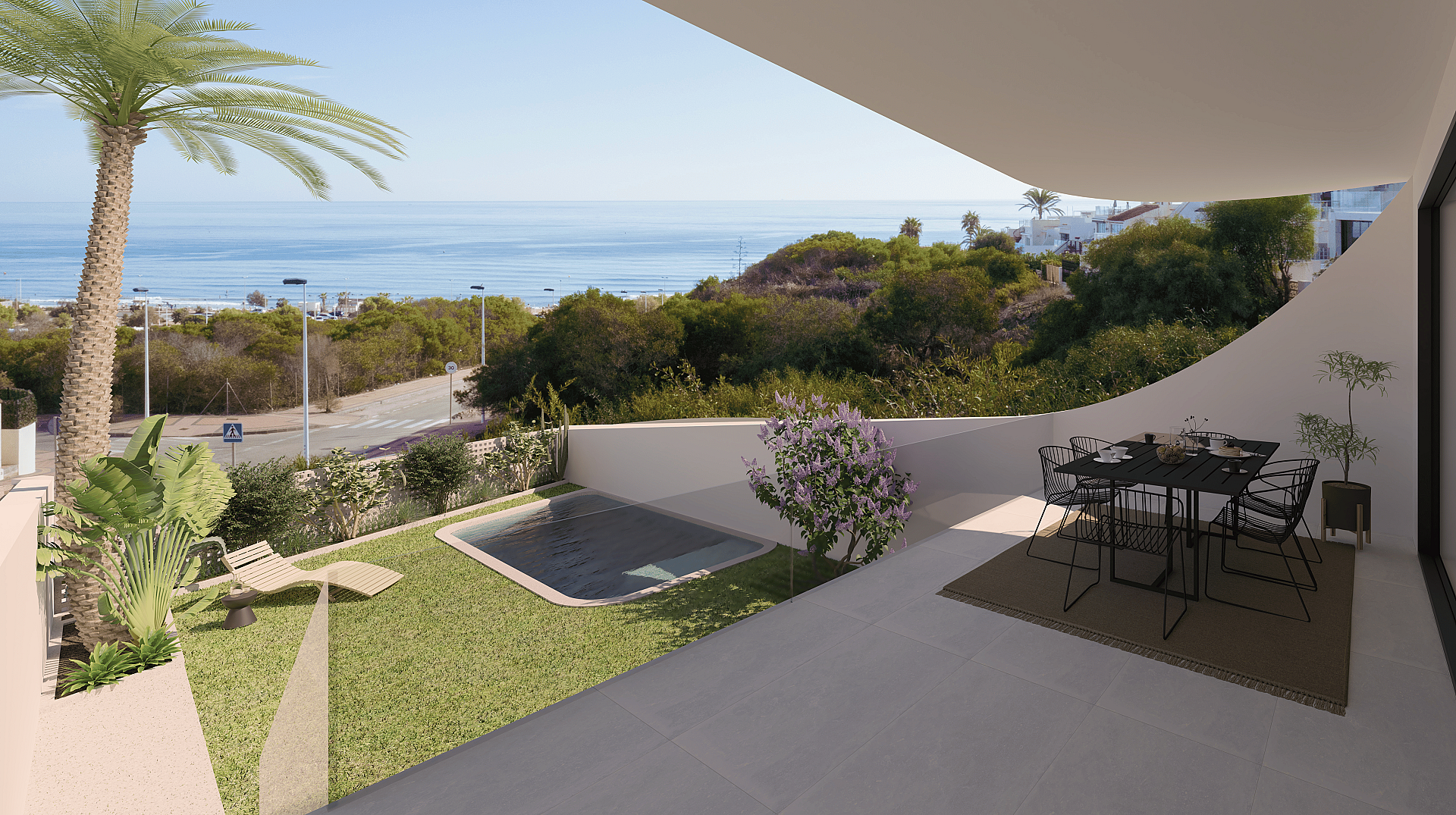 2 Schlafzimmer Wohnung mit Garten In La Mata in Medvilla Spanje